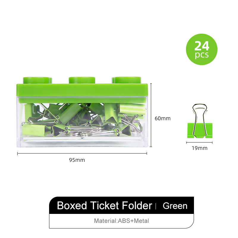 Guangbo Clips Student Test Paper Clips Office Clips Black Flipchart