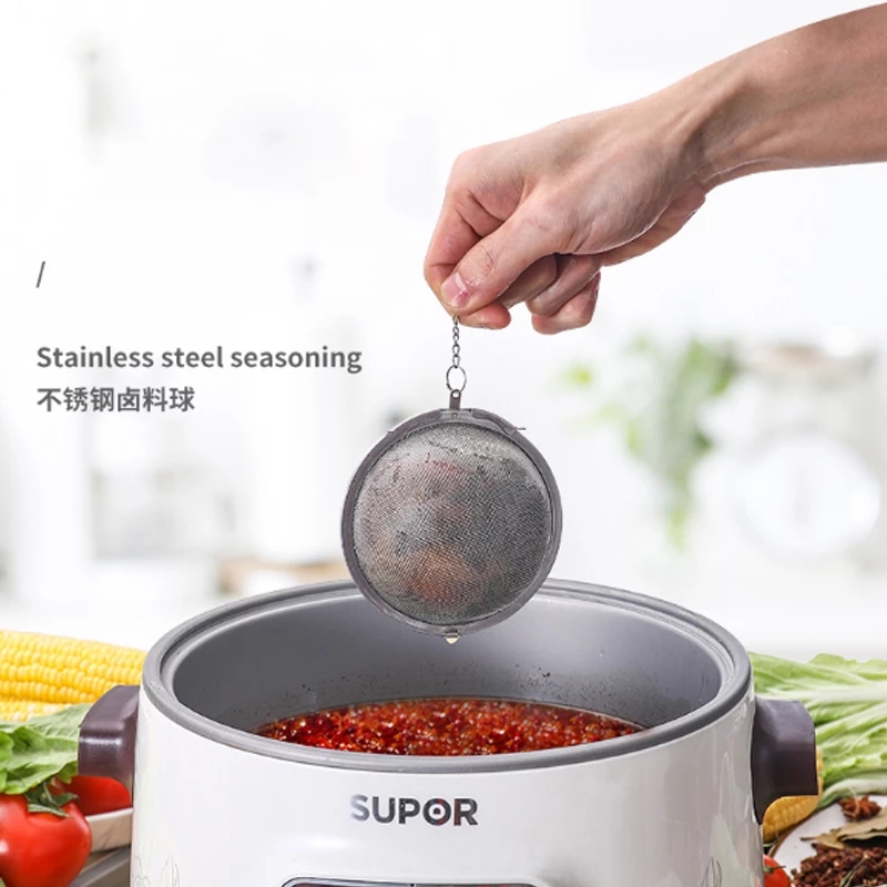 Dụng Cụ Pha Trà Bằng Thép Không Gỉ Dụng Cụ Lọc Bóng Trà Gia Vị Khóa Hình Cầu Dụng Cụ Lọc Lưới Phụ Kiện Nhà Bếp
