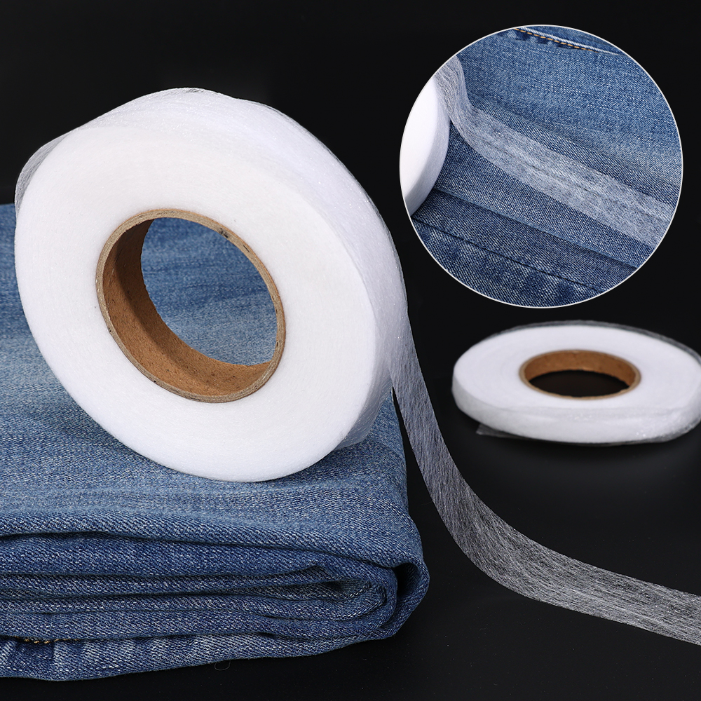 1/2/10PCS 60M Double-sided Lined Adhesive Fabric Interlining Clothes Apparel Iron On Hem Tape White Interlining DIY Crafts Sewing Accessories. 