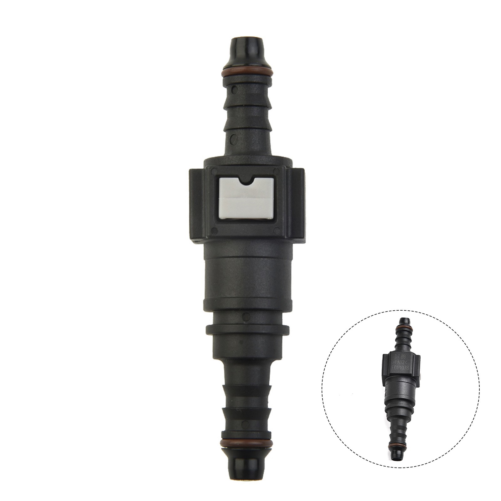 【ISMAY】 Straight 7.89mm Fuel Line Hose Quick Release Connector For: 6mm Inner Diameter