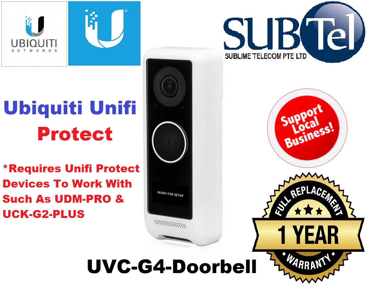 ubiquiti networks unifi protect g4 2mp doorbell