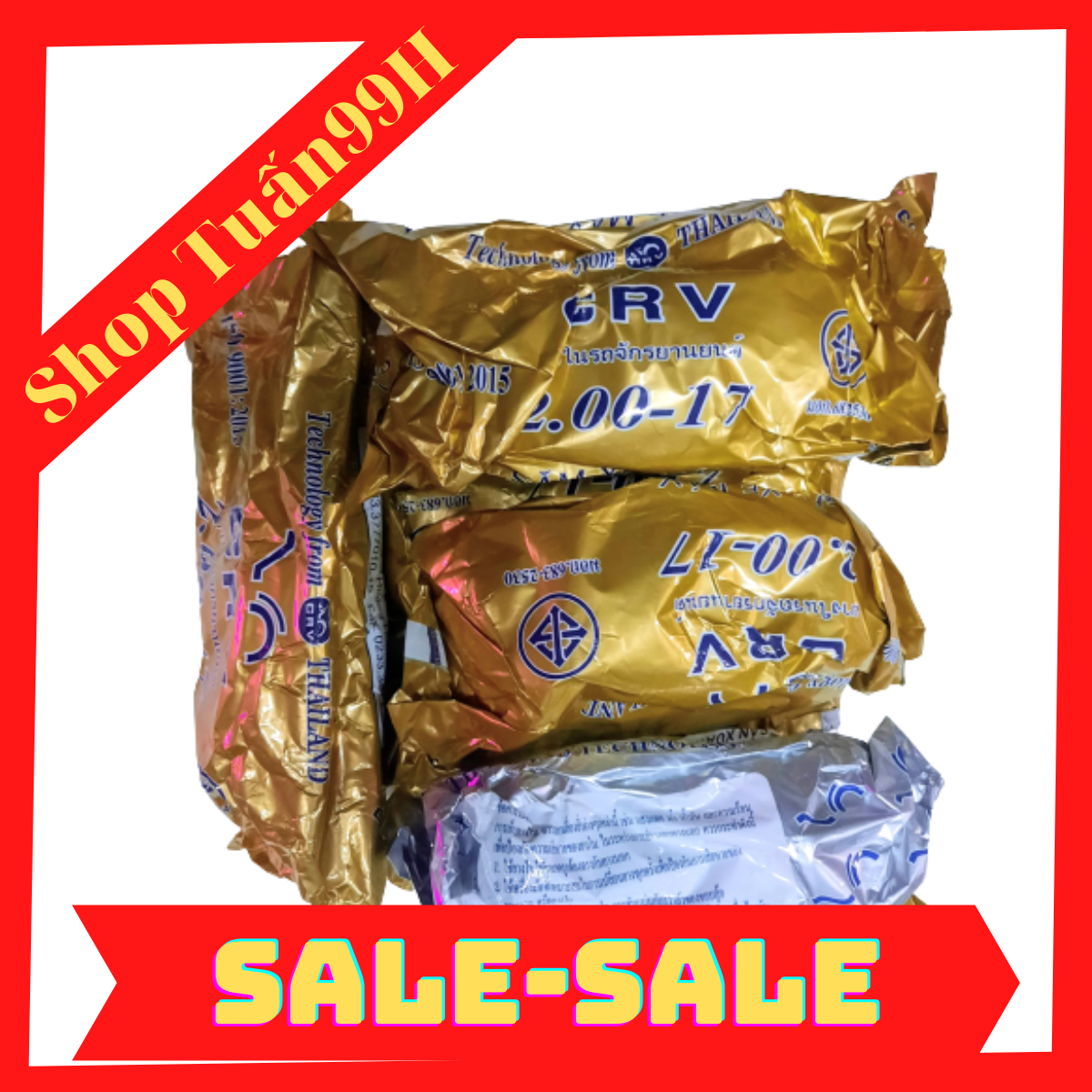 RUỘT ( SĂM ) NHỎ 2.00-17 GẮN VỎ NHỎ 45-50-60/17