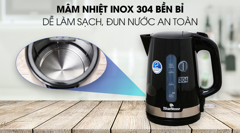 Ấm dun siêu tốc BlueStone 1.7L KTB 3417 - Bình đun siêu tốc - Ấm siêu tốc - Am sieu toc - Siêu tốc Bluestone - Ấm siêu tốc Bluestone - Ấm đun nước siêu tốc Bluestone - Bình siêu tốc Bluestone - Ấm Bluestone