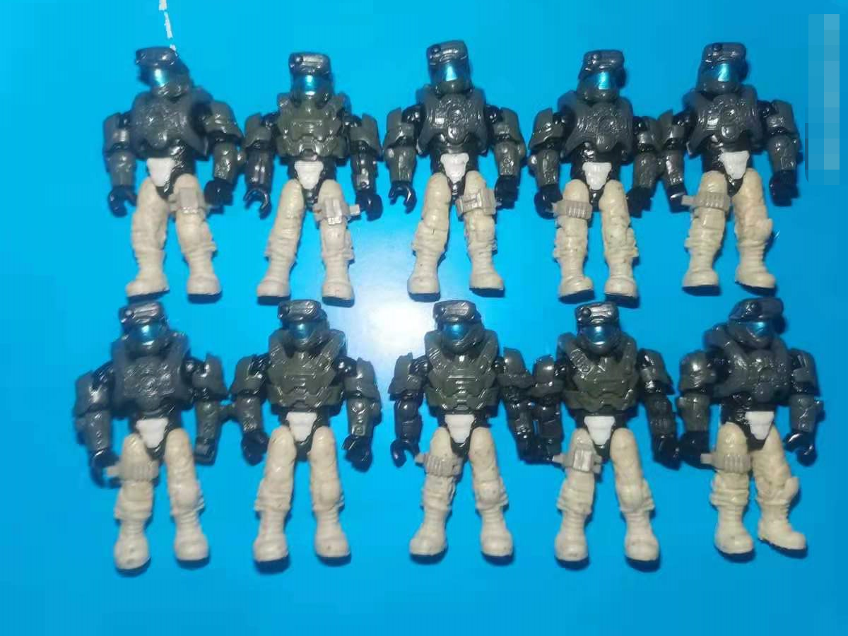 Lot of 10pcs Mega Construx HALO Black Brute Minor from ODST Squad ...