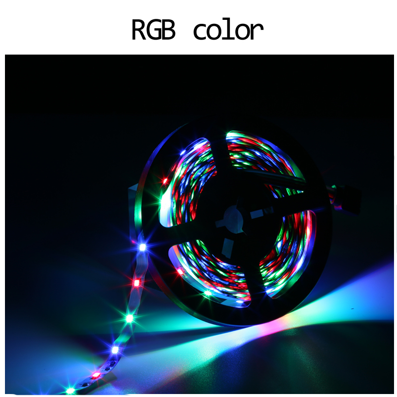 Dc 12v Rgb 5m Waterproof Led Strip 2835 Red Blue Green 1-5m 60led/m Flexible Ribbon Rgb Stripe 1m 2m 3m 4m 5m Tape. 