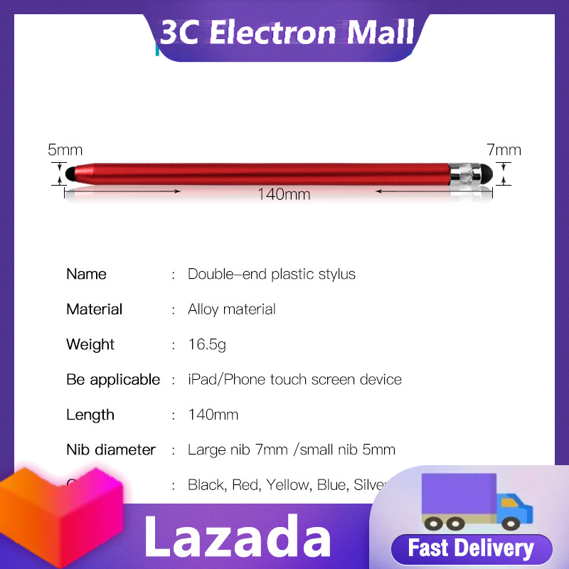 2 in 1 Stylus Pen Capacitive Screen Touch Pencil Drawing Pen for Tablet Android Smartphone