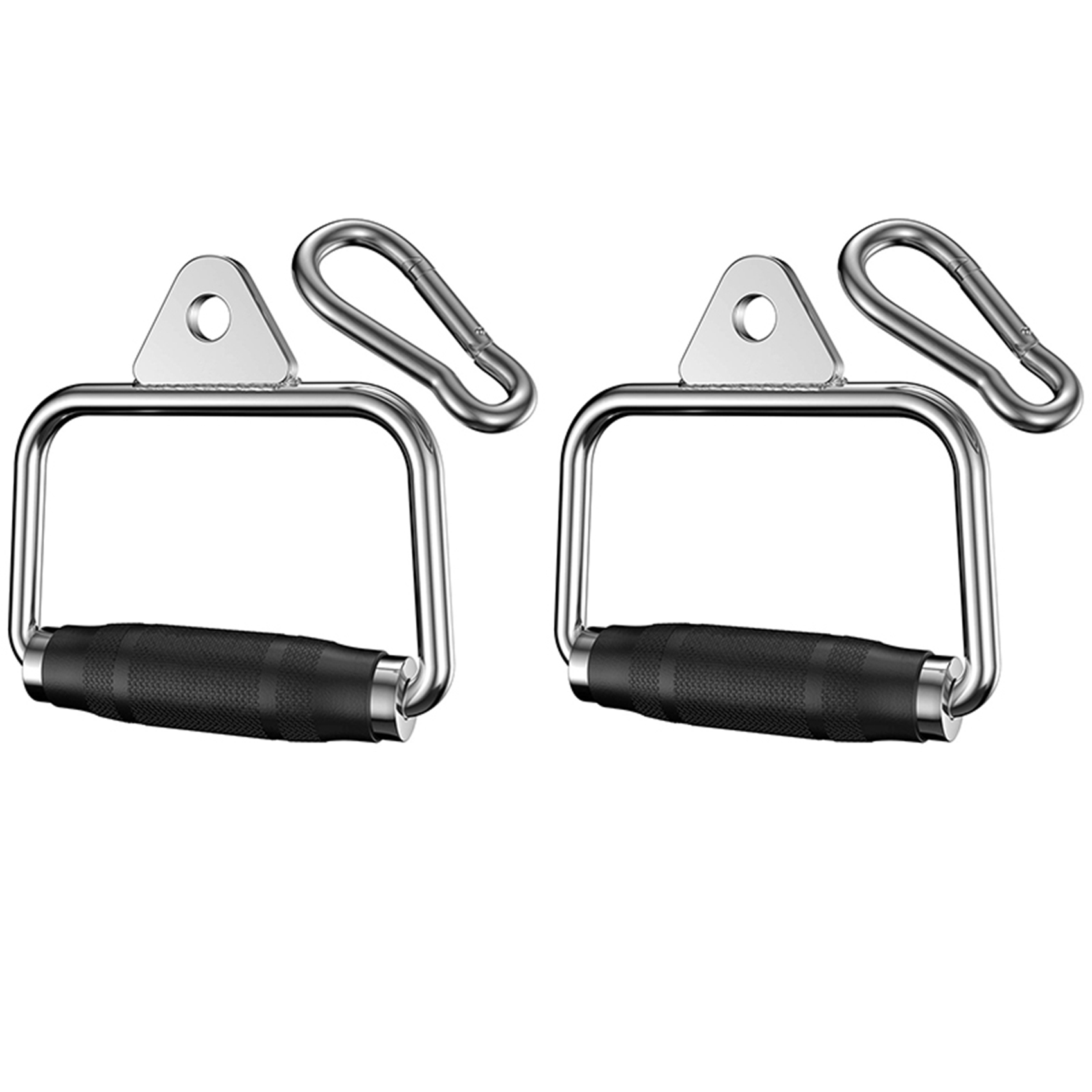 2X Pulldown Cable Machine Handles, Heavy Duty Triceps Biceps Press Down