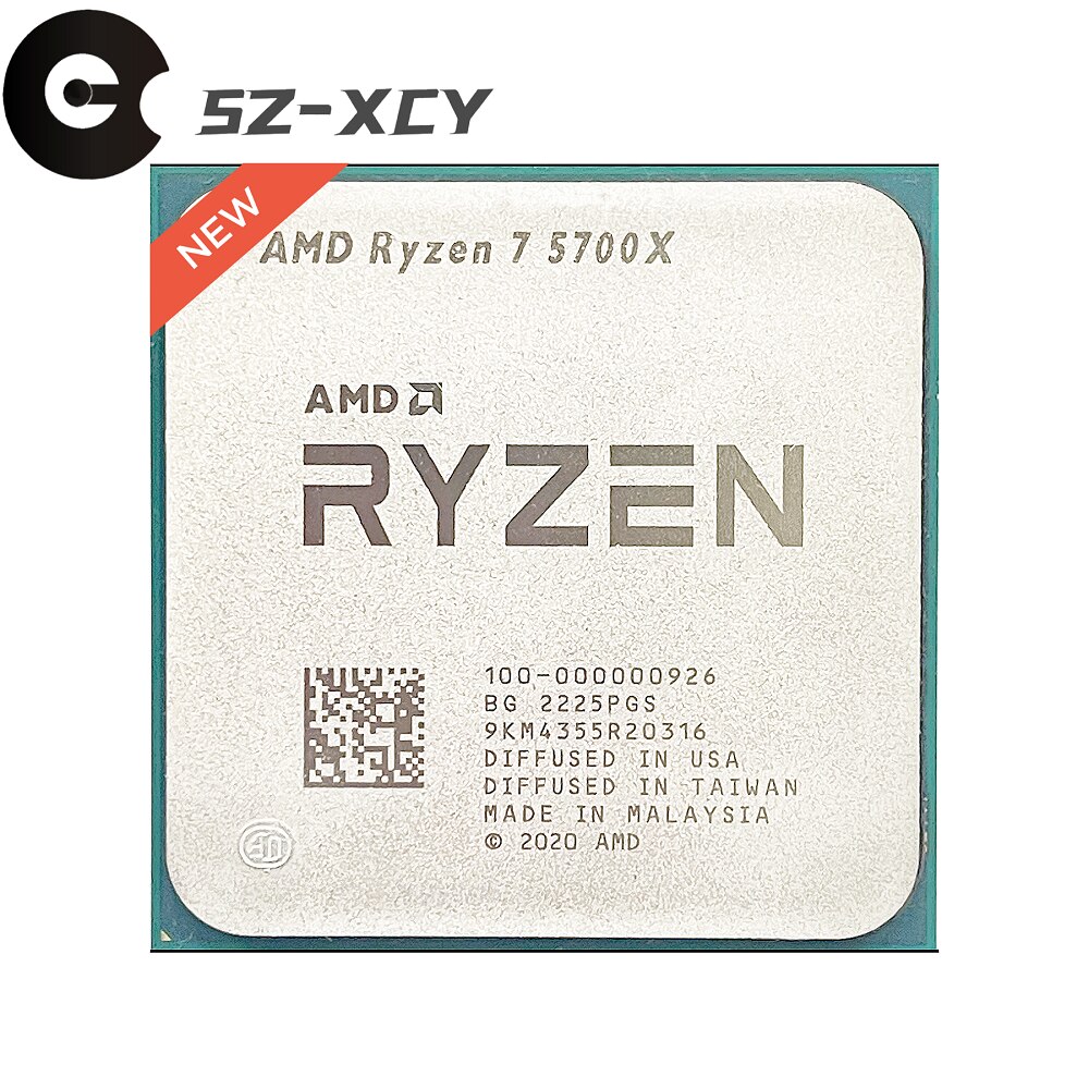NEW AMD Ryzen 7 5700X R7 5700X 3.4 GHz Eight-Core sixteen-Thread 65W CPU  Processor L3=32M 100-000000926 Socket AM4 No Fan