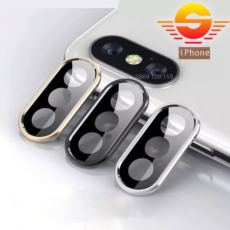 Kính cường lực bảo vệ camera iPhone X XS XS Max thumbnail