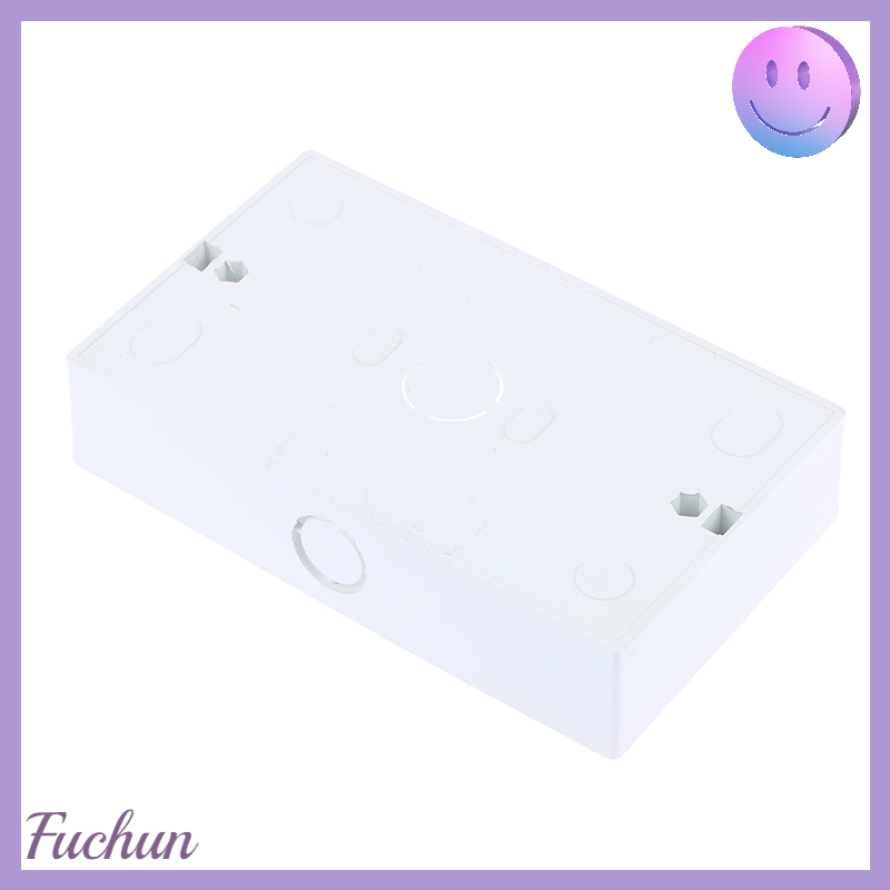 [fuchun] 1PCS 146*86mm Wall Switch Plastic Wall Socket Cassette Outer Wall Junction Box