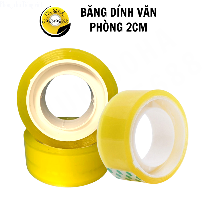 Băng dính văn phòng 2cm - PHUKIDOHA - BD-VP-2CM