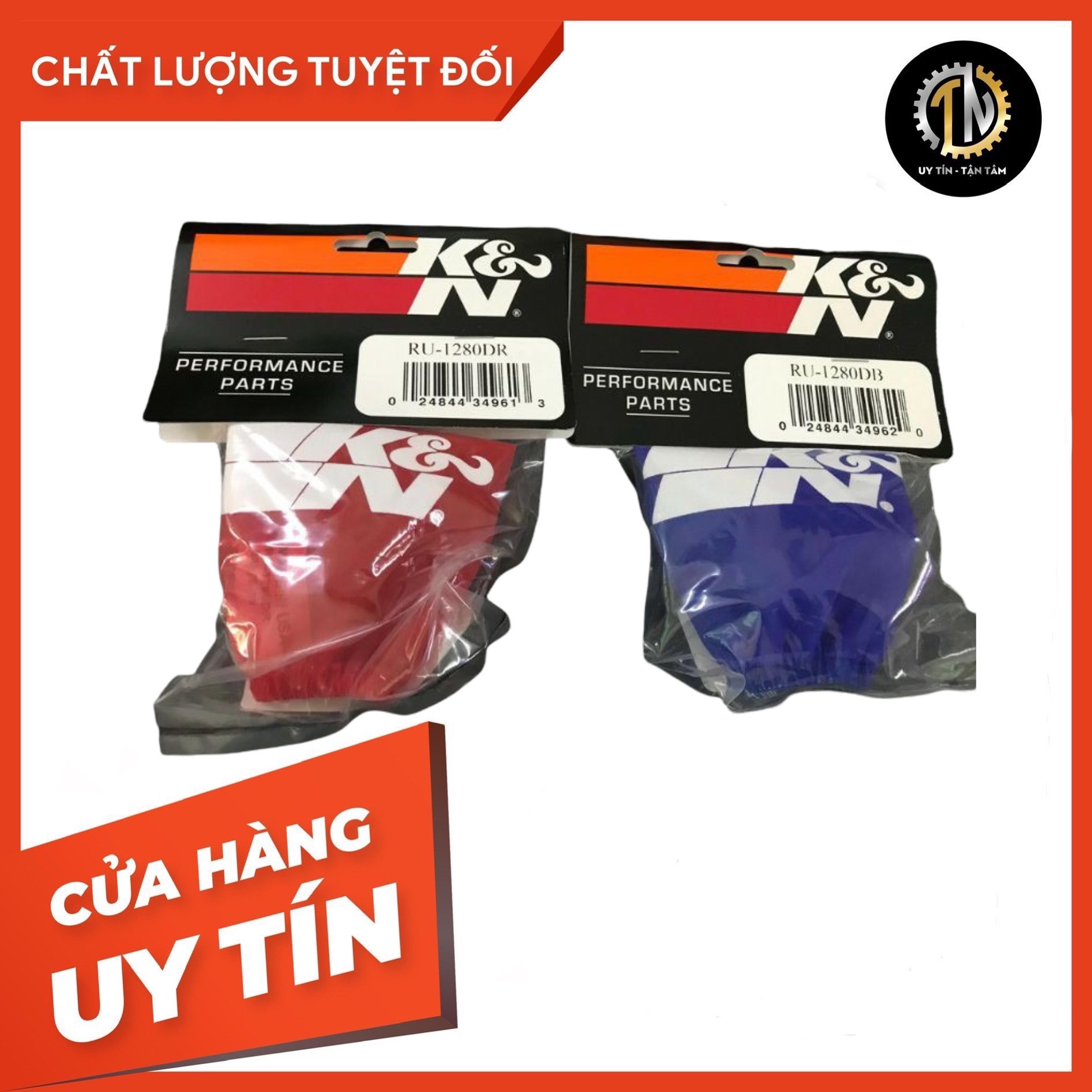 [HCM]Áo mưa trùm lọc gió trụ K&N 1280 hàng nhập chính hãng