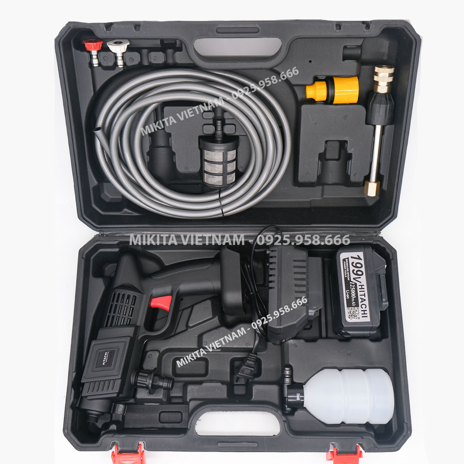 Máy rửa xe PIN Hitachi - Mới nhất 2022