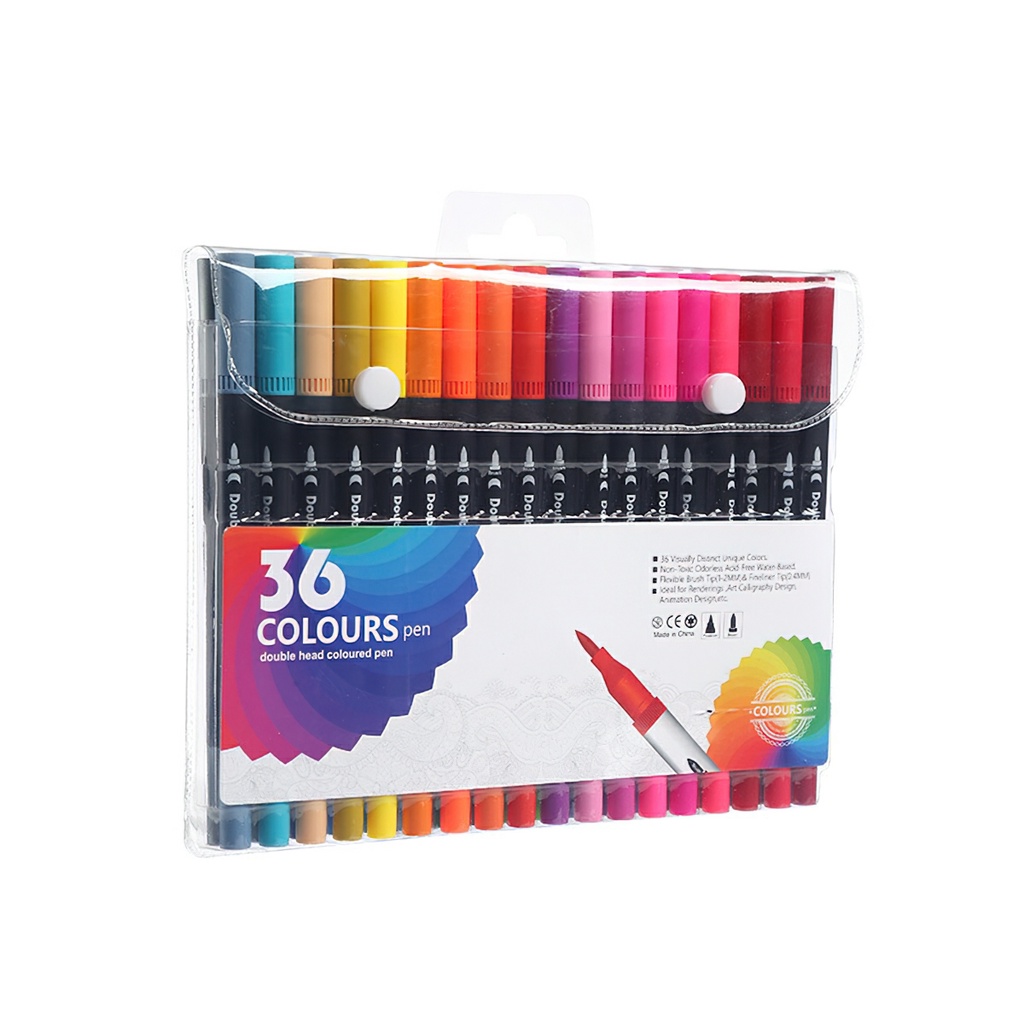 Bút màu acrylic marker 12/24/36 cao cấp màu sắc tươi sáng
-chống nước vẽ trên mọi chất liệu-gl314