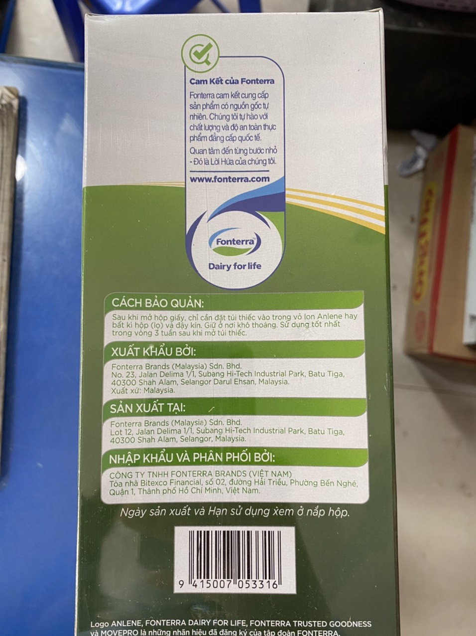 Sữa bột Anlene 3X hộp 1,2kg
