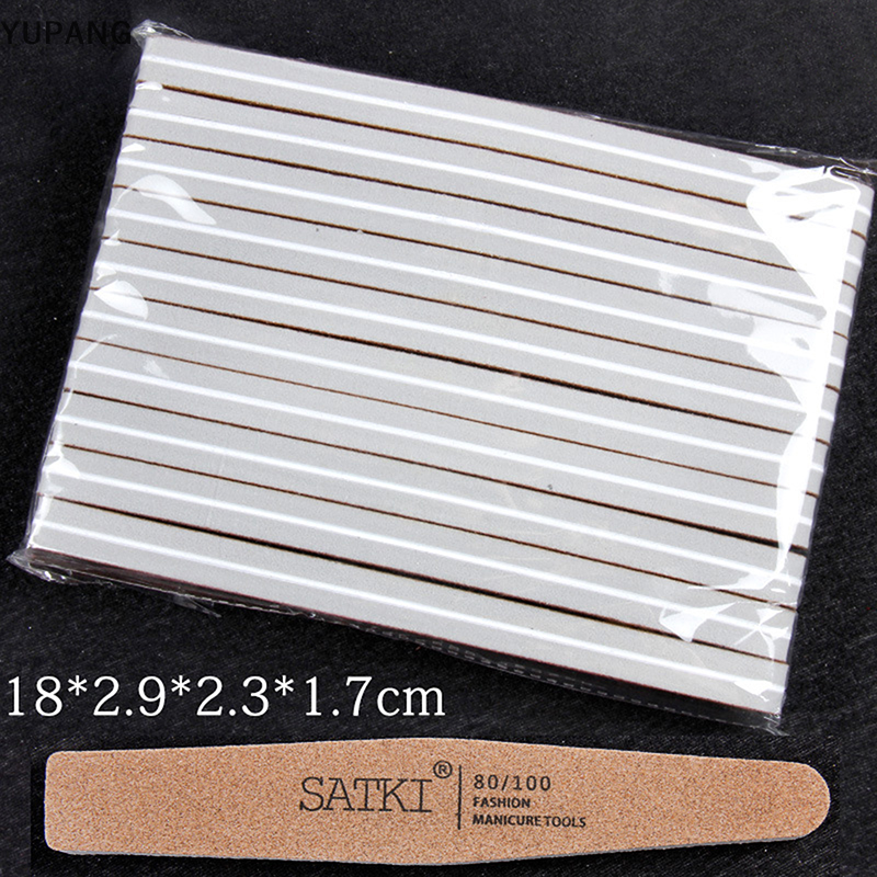 YUPANG 10PC kim cương Nail File Nail đệm có thể giặt mài đánh bóng chà nhám móng tay công cụ