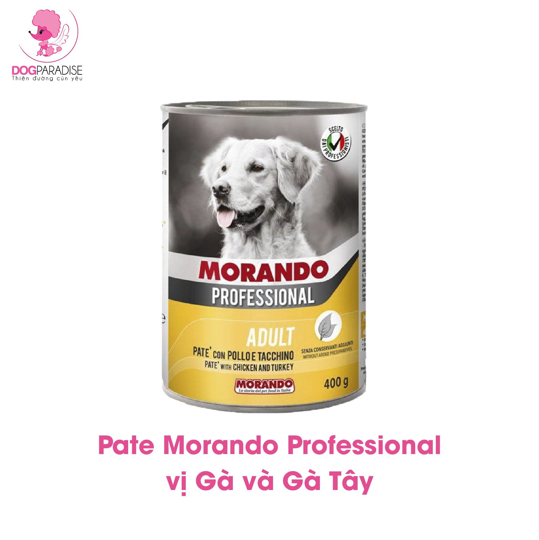 Pate Morando cho chó có 4 vị - Dog Paradise