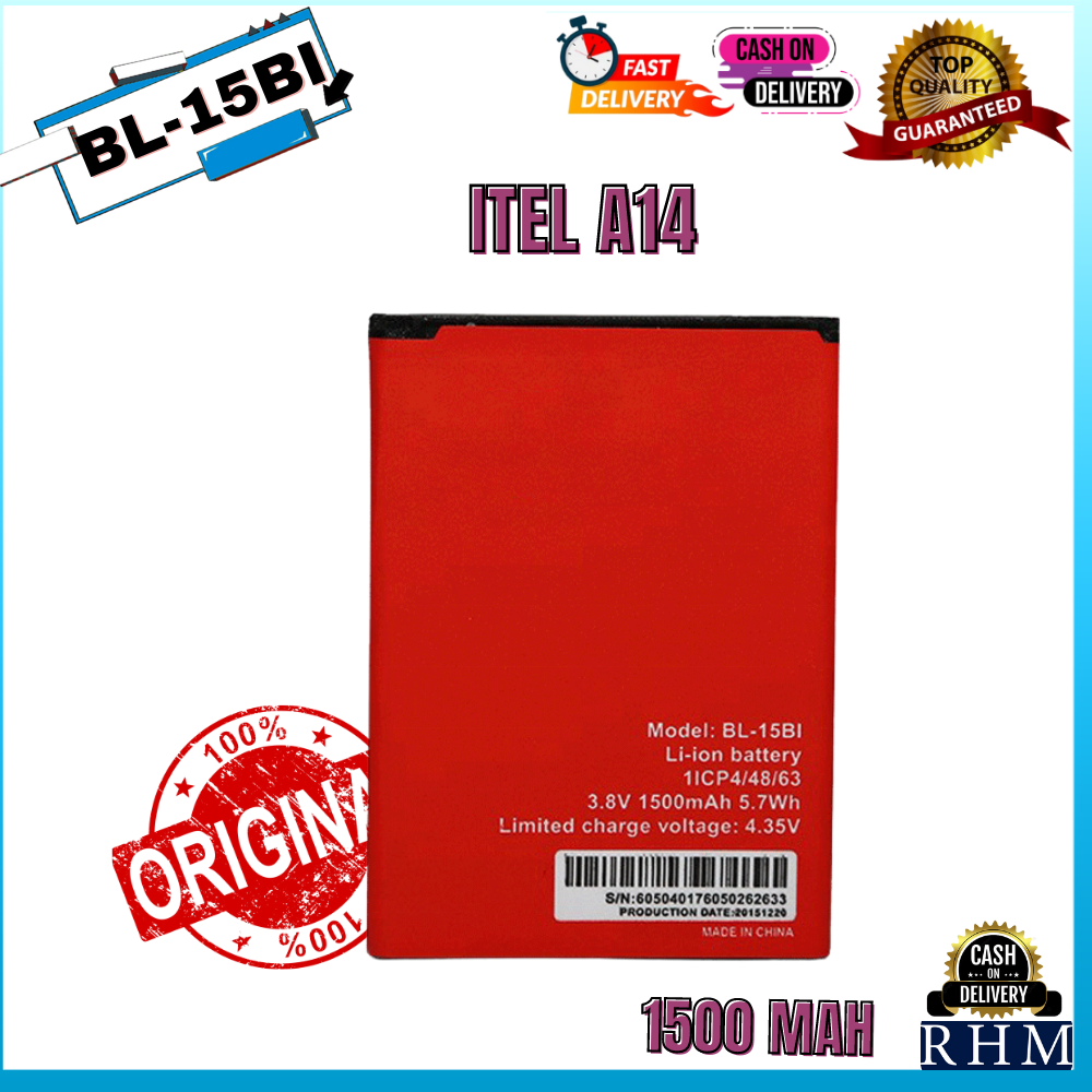 for ITEL A14 BATTERY MODEL BL-15Bi (1500mAh) High Quality