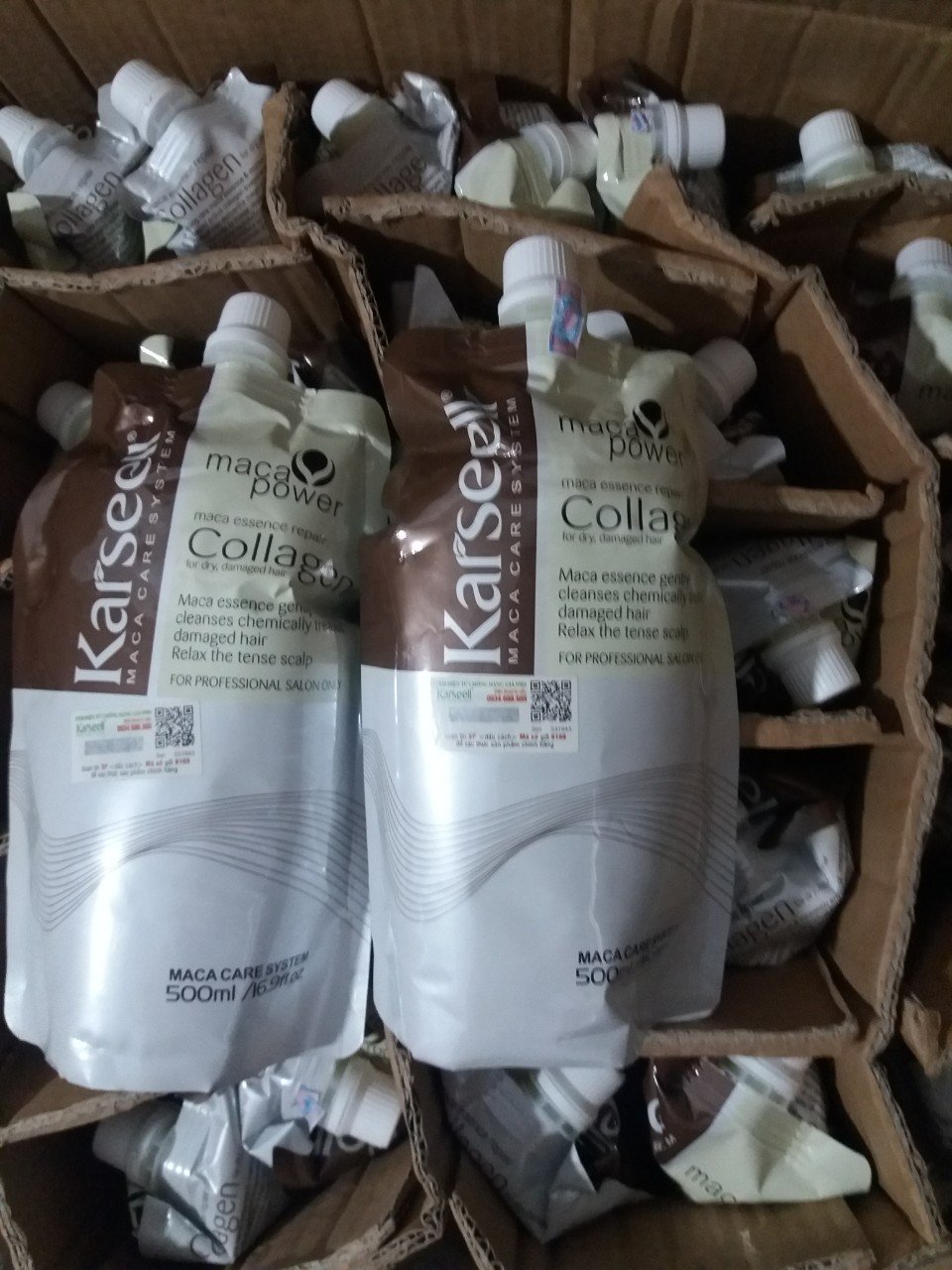 Kem hấp dầu siêu mềm mượt Karseell - Dầu ủ hấp tóc Collagen 500ml