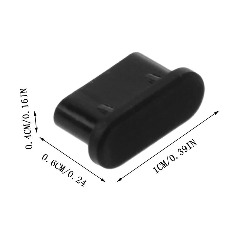 10Pcs USB Dustproof Cover Cap Type-C Charge Port Dust Plug for USB Type C Cable Interface Protector Type Charge Port