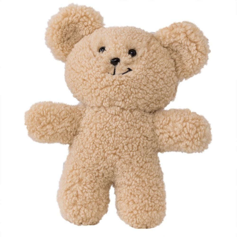 HAOXI Cartoon Bear Smile Teddy Bear Stuffed Toys Soft Brown Bear Anime Brown Bear keychain Plush Key Chain Creative Teddy Bear Plush Keychain Children Gift