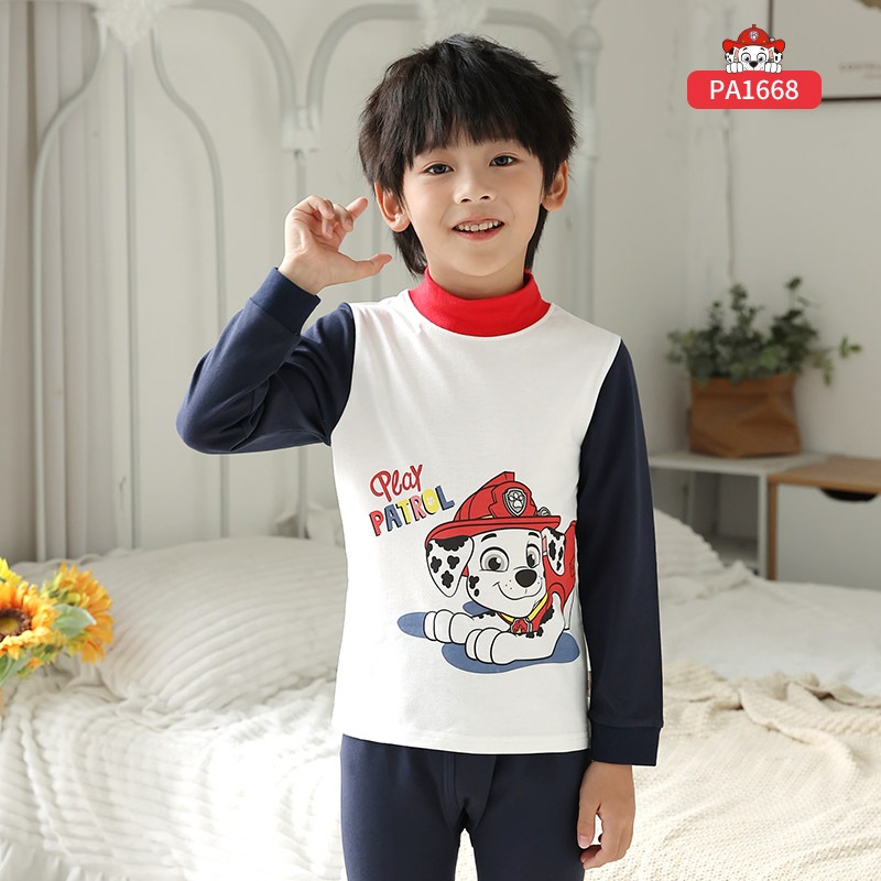 Paw Patrol Cute cartoon pattern baby pajamas 100% cotton baby pajamas, long-sleeved baby set, children's long-sleeved shirt + pants 2 pieces, baby set, baby clothes