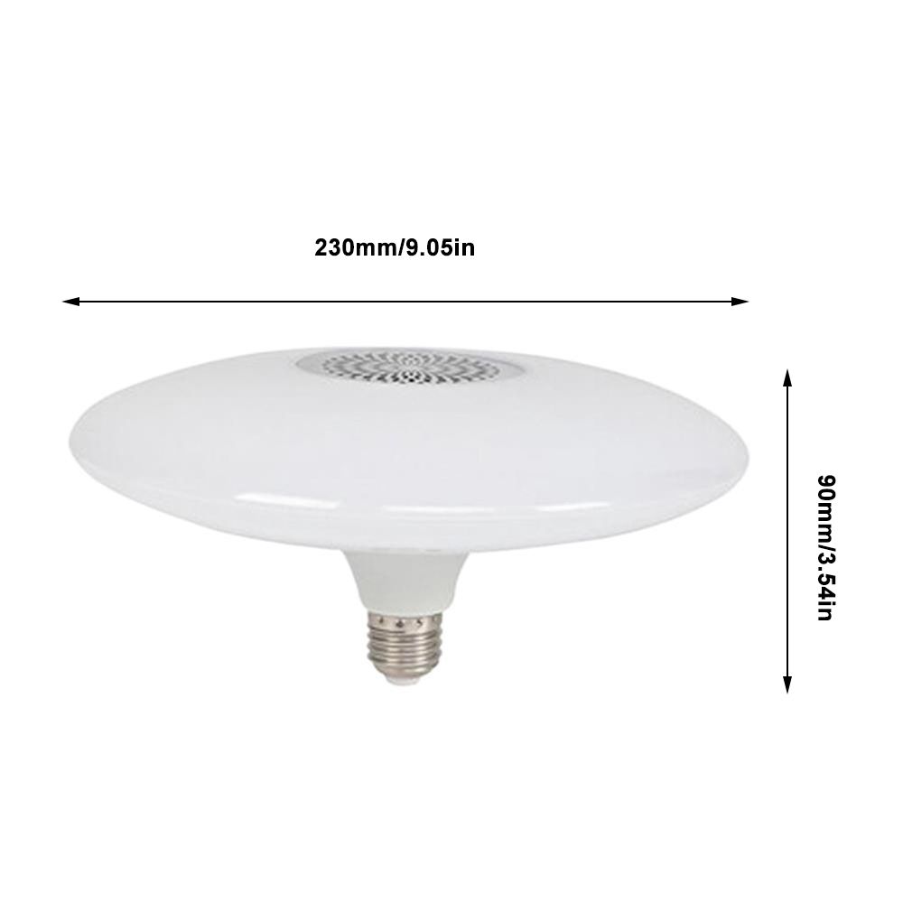 【Ready Stock】E27 30W UFO LED Light Lamp Bulb RGB Color Changing Dimmable Remote Control Music Light Ceiling Light Built-in Bluetooth Speaker With Remote Control