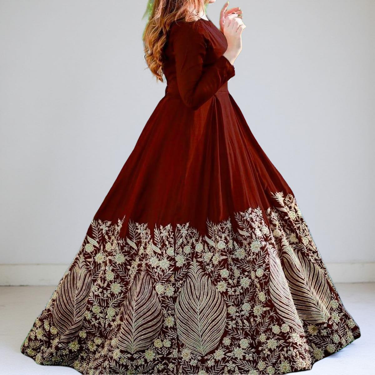 New Arrival Chiffon Designer Maxi – Stitched Long Dress for Women ...