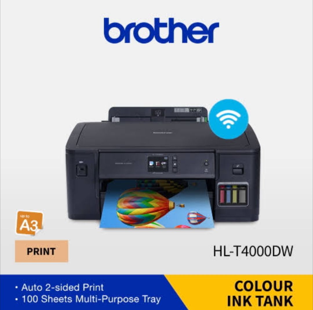 Brother Printer HLT4000DW A3 Refill Ink Tank Printer with Wireless