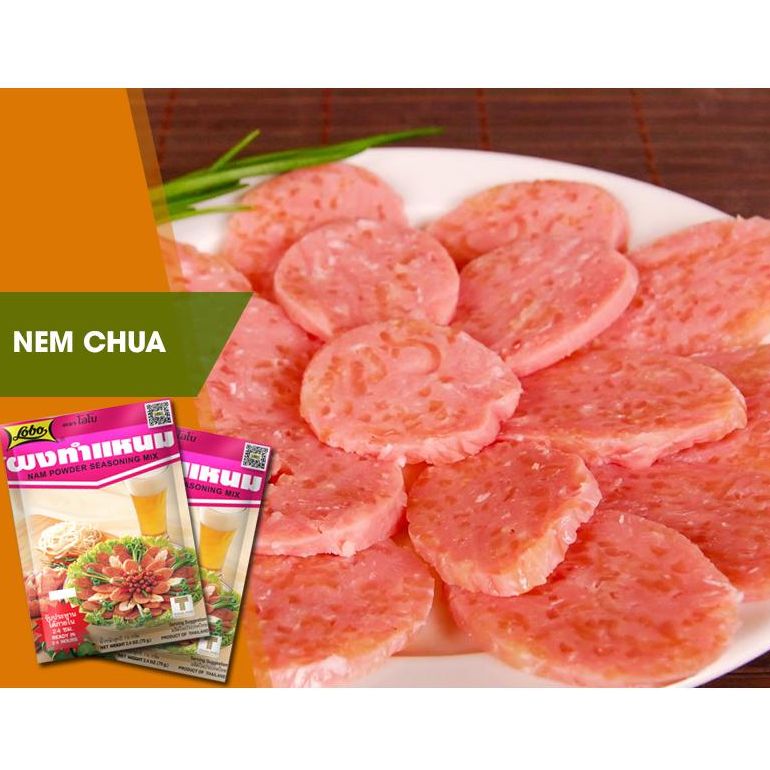 Bột gia vị làm NEM CHUA hiệu Lobo Thái Lan (gói 70g)