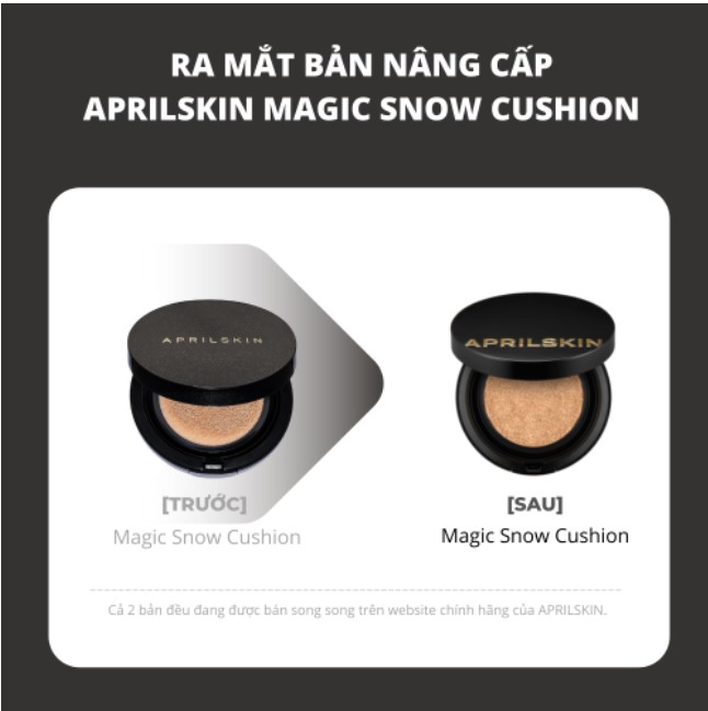 [Phiên Bản Mới 2022] Phấn Nước April Skin Black Magic Snow Cushion Galaxy Edition (15g)