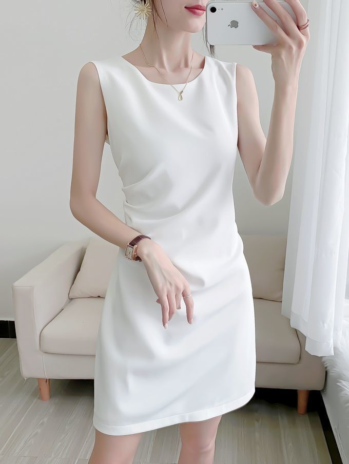 Women's Sleeveless Dress Summer Slim Dress