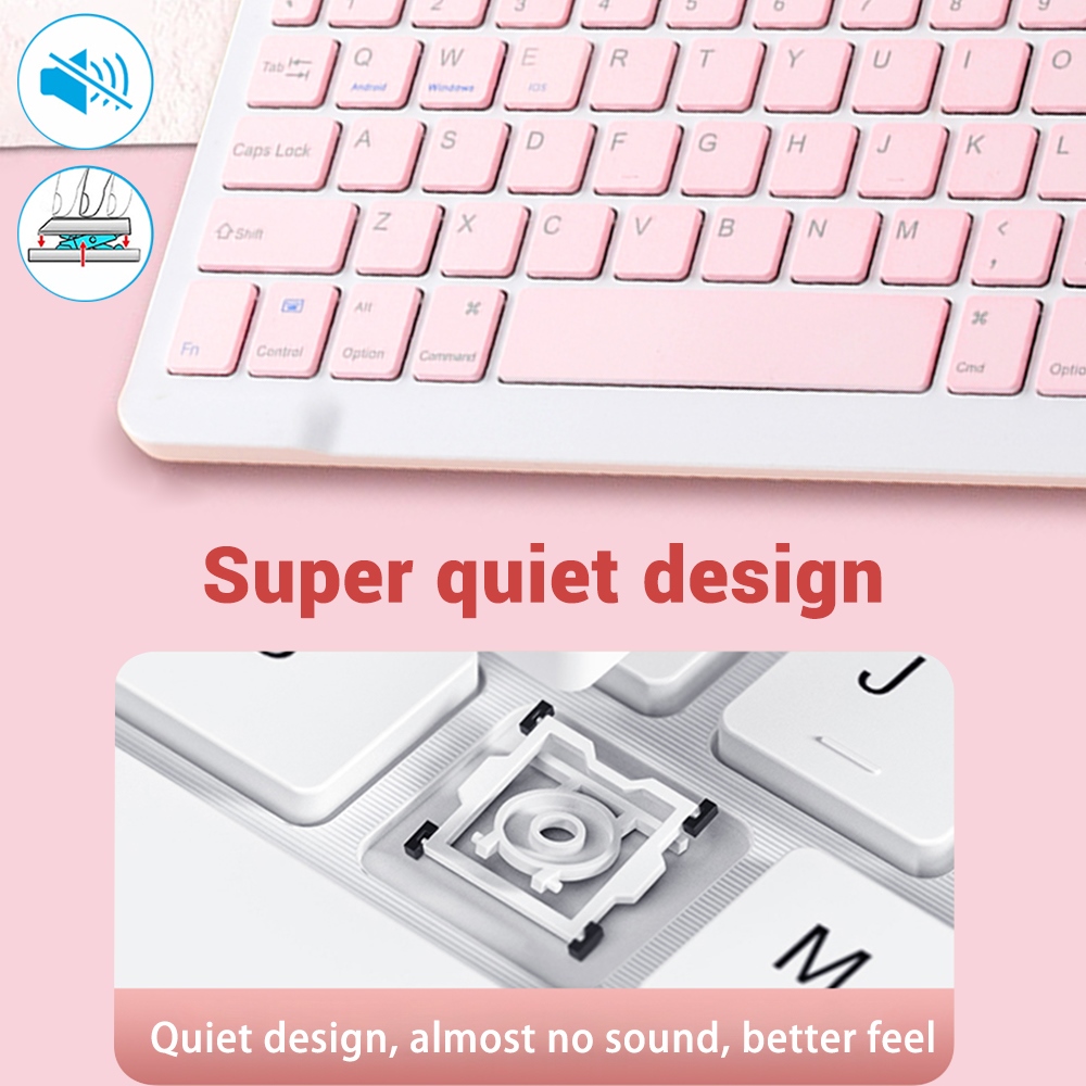Mini Bàn phím không dây bluetooth Bàn phím ipad điện thoại máy tính bảng Bàn phím bluetooth di động và chuột cho Xiaomi Android Samsung