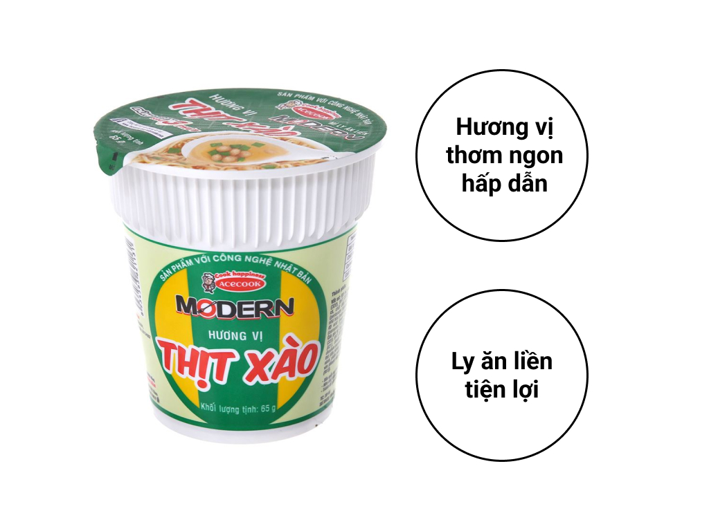 Mì Modern Thịt Xào Ly 65g