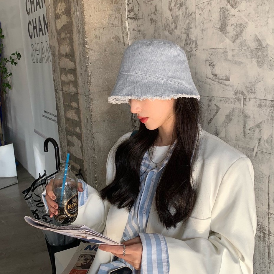 [SẴN]- Mũ nón bucket denim phong cách Ulzzang (M45)