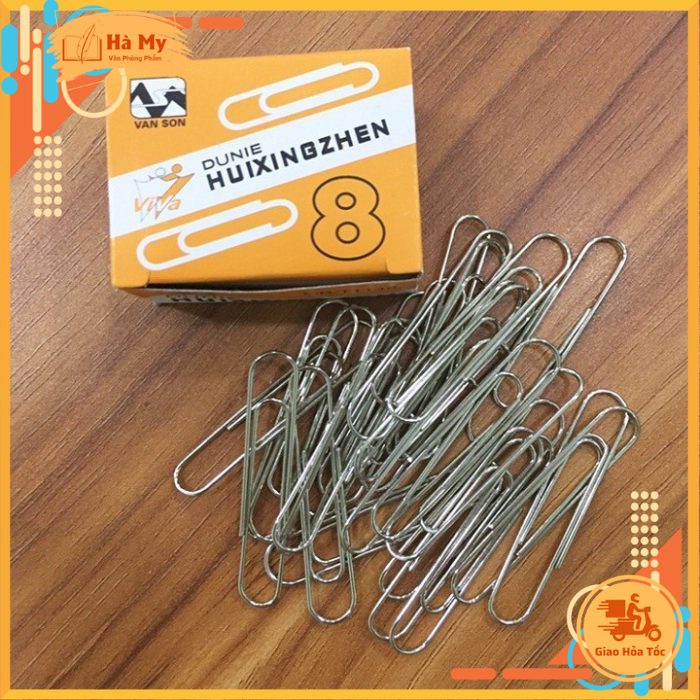 Combo 10 Hộp Kẹp giấy đầu tròn loại lớn C82