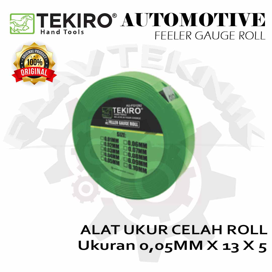Feeler Gauge Roll 0.05mm x 13 x 5 Alat Ukur Celah Roll TEKIRO Lazada