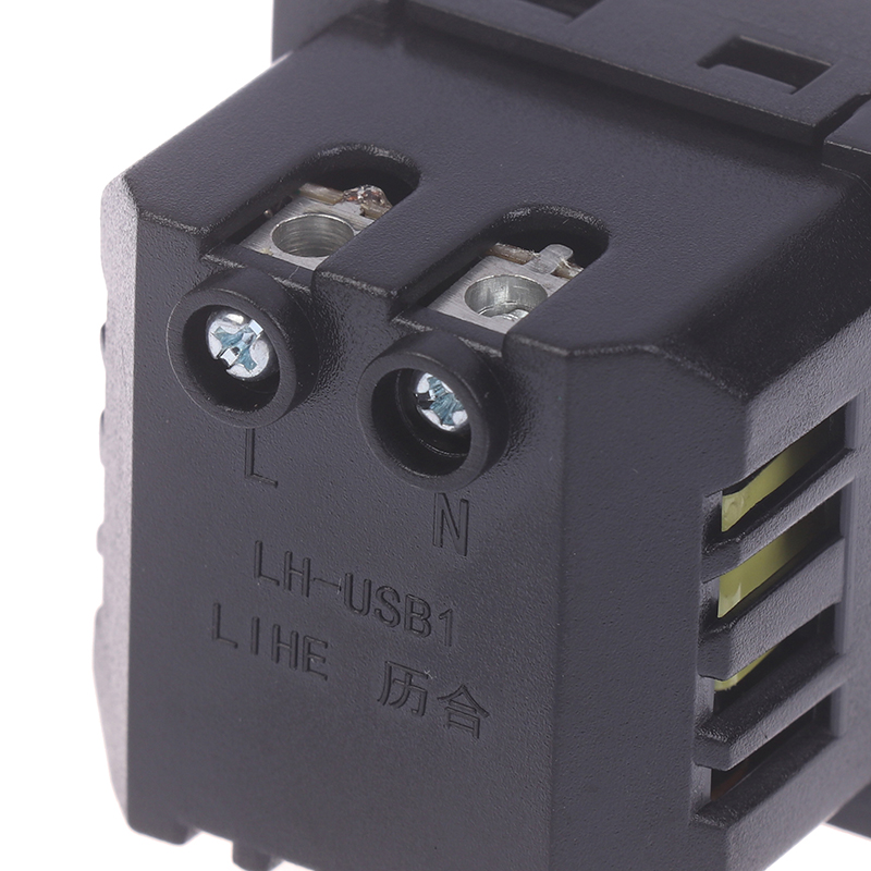 USB Type-C Power Panel Socket Connector Embedded USB Desktop Receptacle AC Power Socket Charging Module Outlet 5V 2.1A. 