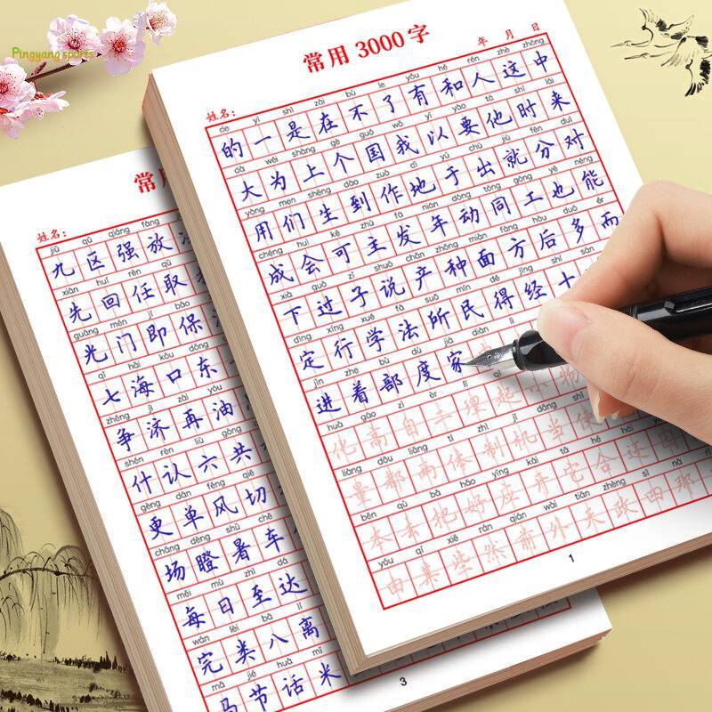 Ti-M Practice Book Chinese New Words Preparation Calligraphy Difficulty Increases Step By Step The Beauty Of Writing Chinese Characters