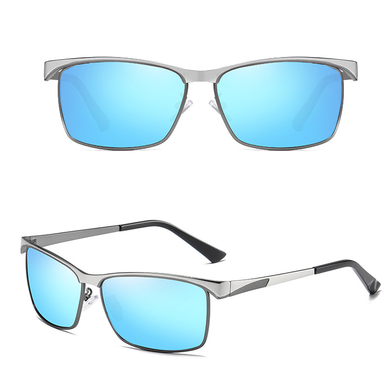 Kính râm mát phân cực Polarized vuông nam nữ 1906