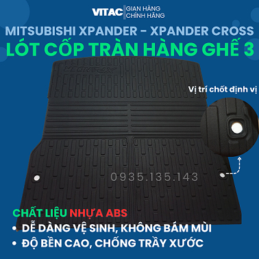 Thảm lót cốp Xpander - Xpander cross 2018-2023 (tràn ghế)