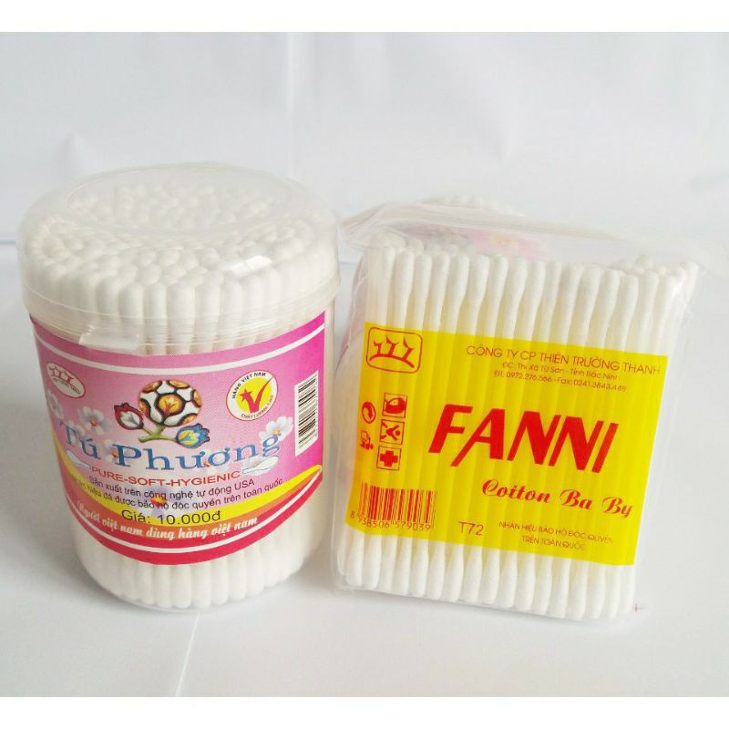 1 bottle of newborn baby cotton swab