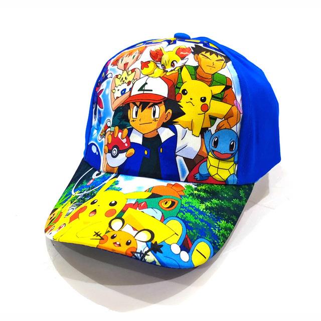 Pokemon Baseball Cap Pikachu Y2k Beach Anime Character Funny Hat Outdoor Sports Sunhat Kawaii Kids Toys Birthday Gift