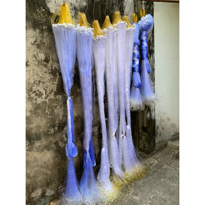 Lưới đánh cá 3 màng cao 2m, 3m chiều dài 80m .! 3,5phân,4phân,4,5phân,5phân,6phân,7phân,8phân,10phân ,12phân.!