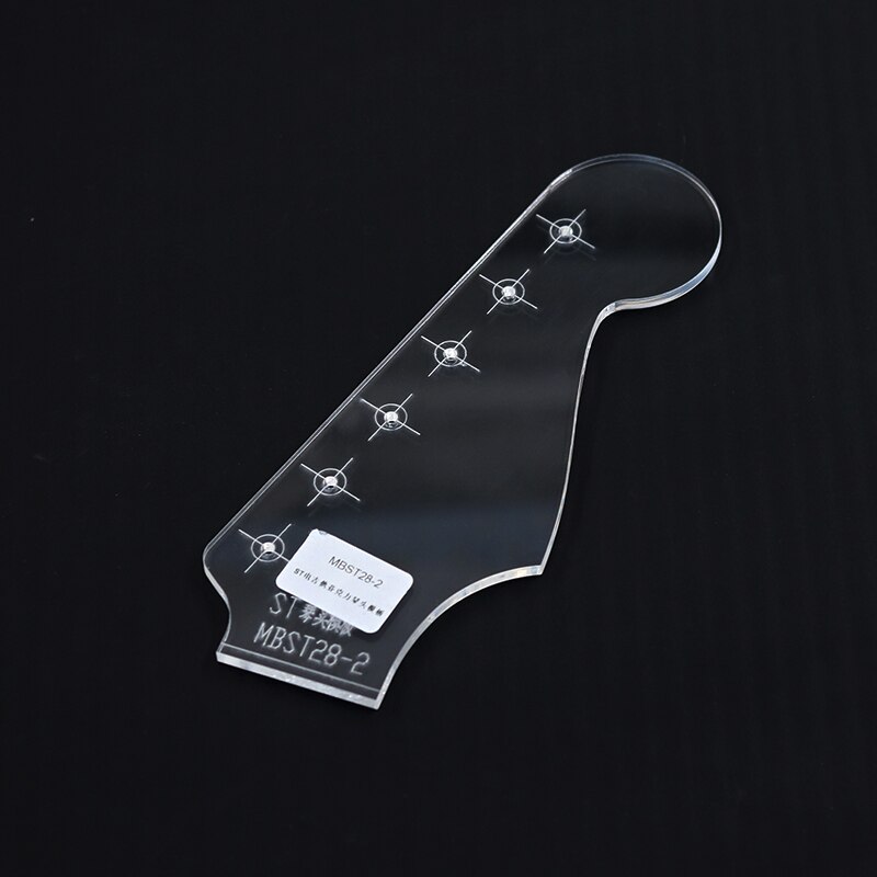 、‘】【。； Guitar Head Template Electric Guitar Acoustic Guitar Ukulele Transparent Acrylic Template Guitar Making Mold