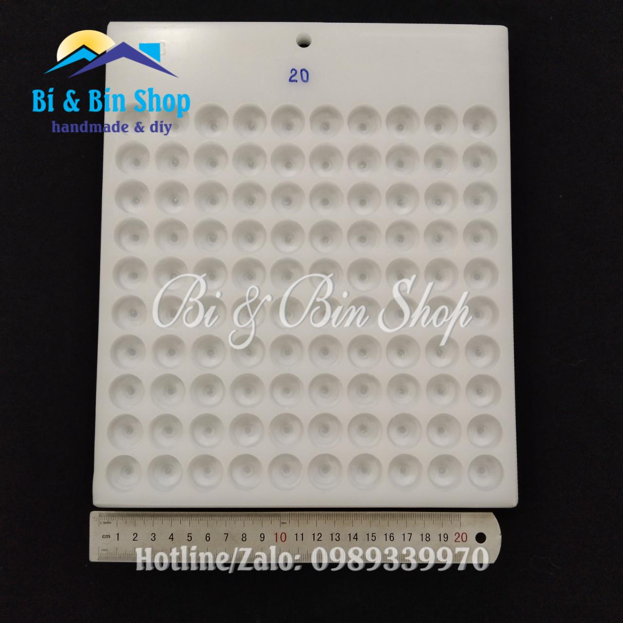 Khay Đếm Hạt Chuỗi 100 Viên Dùng Đếm Hạt Gỗ, Hạt Đá, Pha Lê, Hạt Chuỗi