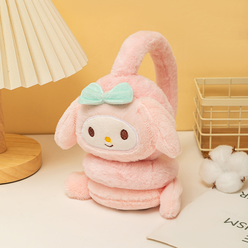 Prime deal】 Sanrio Kuromi Soft Plush Warmer Earmuff Cinnamoroll