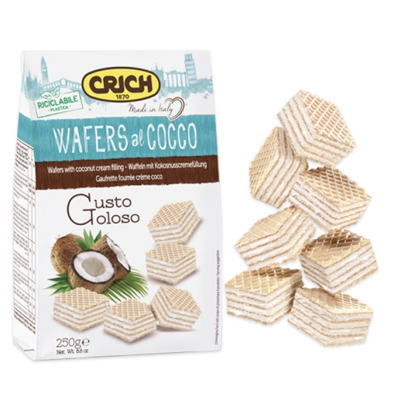 Bánh Xốp Ý Crich Waffer Nhiều Vị [ 250Gr ]