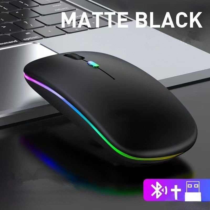 Wireless mouse bluetooth 2.4ghz receiver optical adjustable mice rechargeable for samsung galaxy tab s9 fe s9 plus ultra s7 fe s8 plus tab a7 a8 10.5
