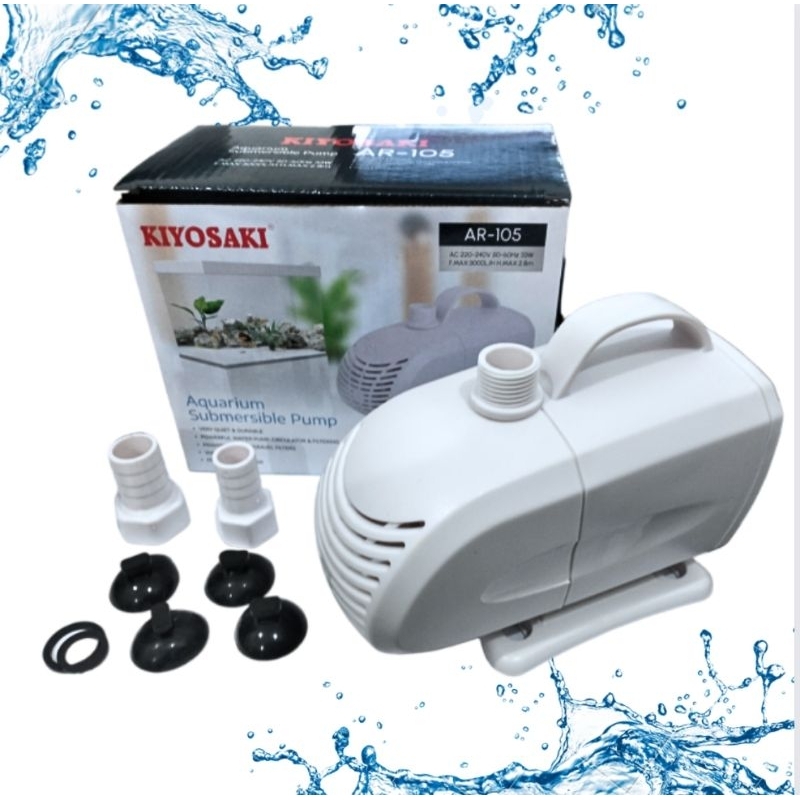 KIYOSAKI AR 105 Pompa Kolam Aquarium Submersible Pump